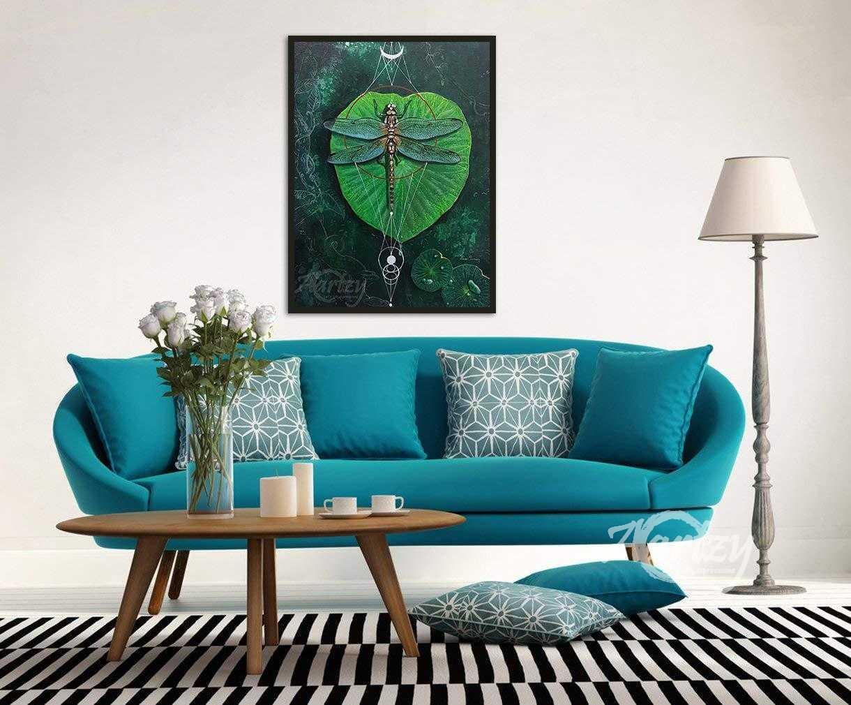 Firefly on a Lotus Leaf