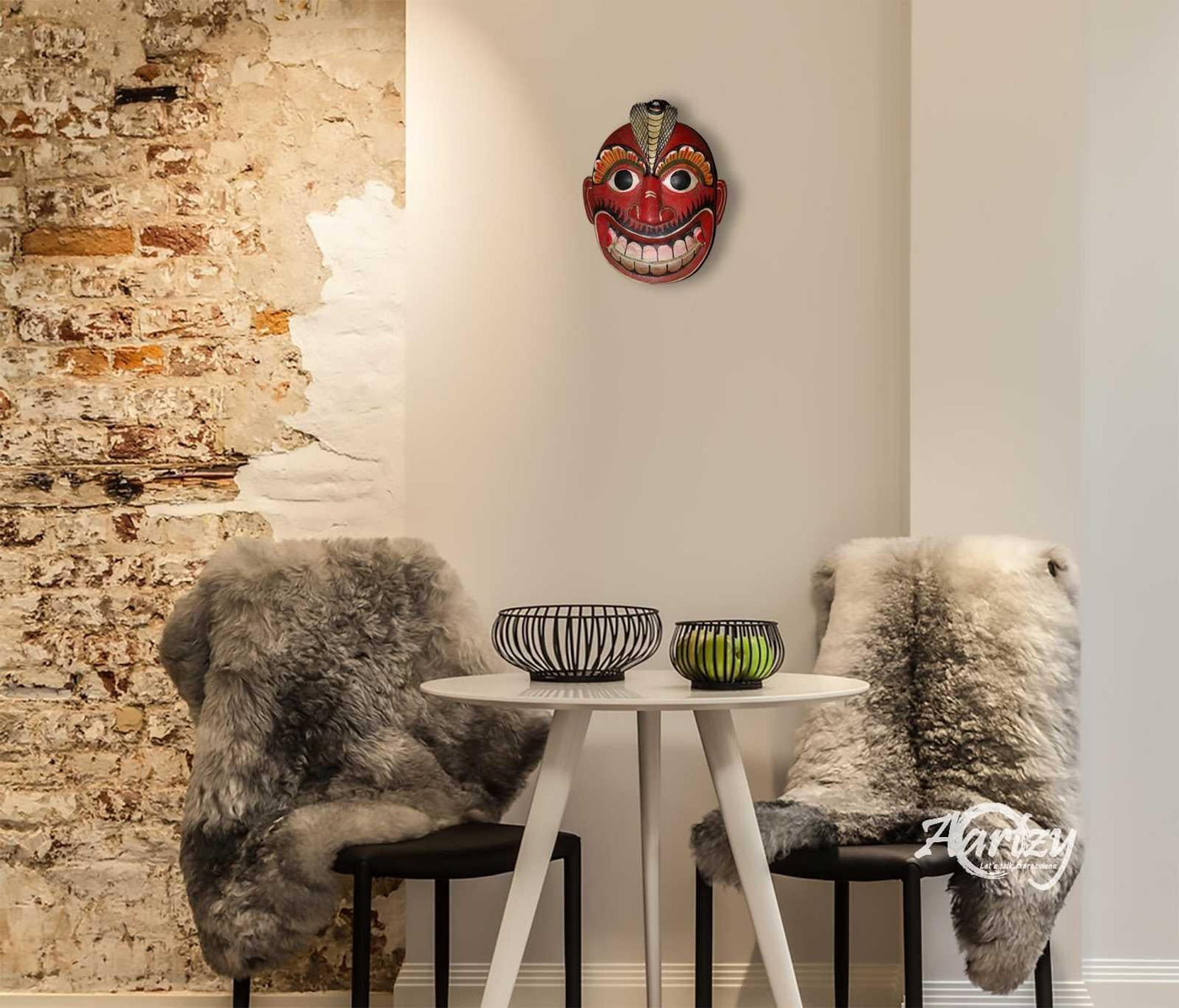 Maru Sanniya Mask - Vibrant Demon Series