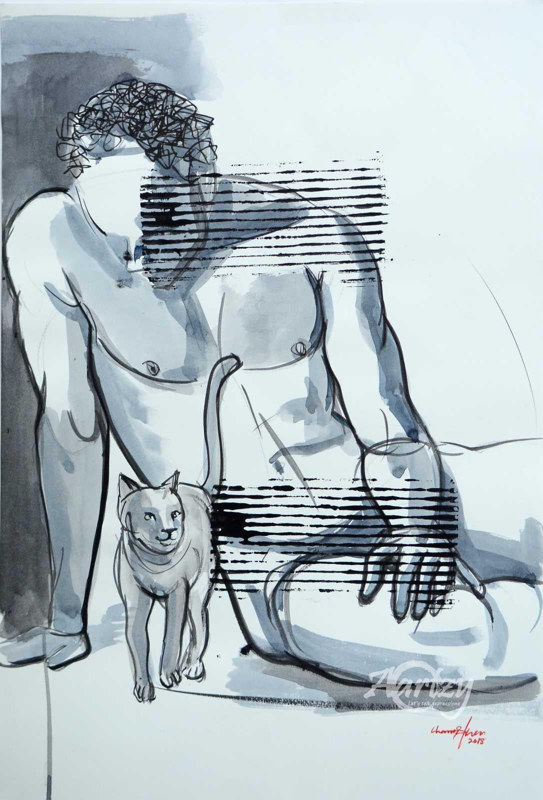 Exposed - Man with Cat II