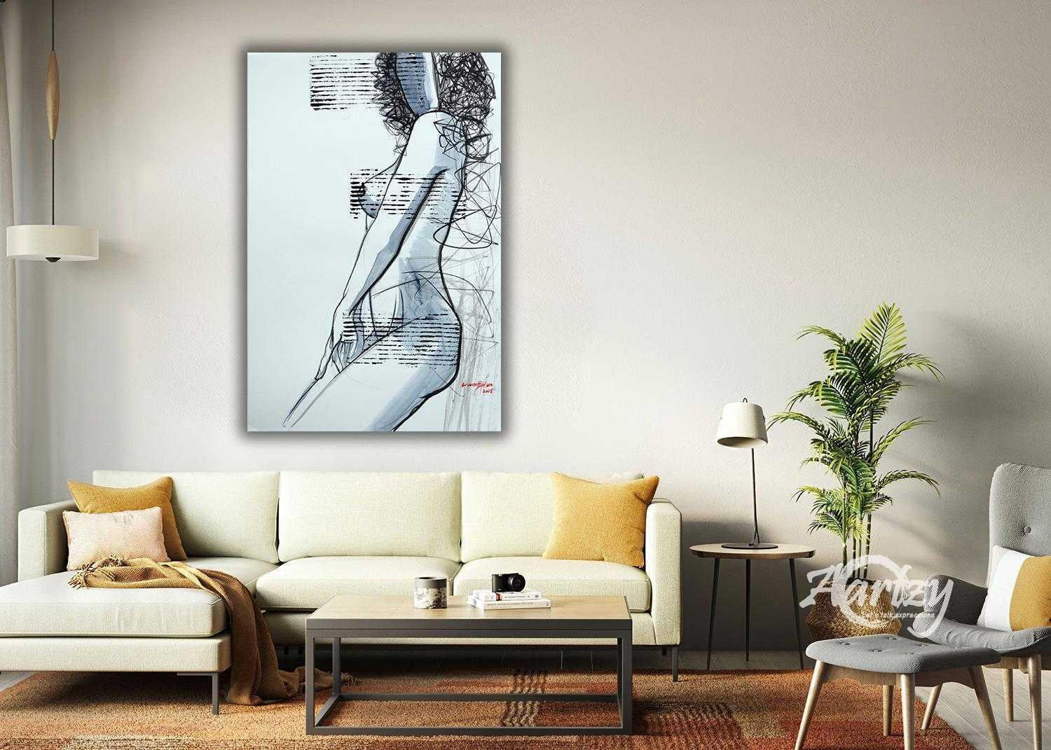 Faceless - Woman with Cat VI