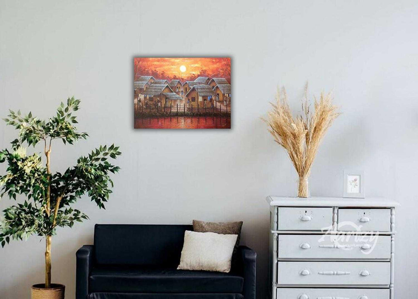 The Lake Village Sunset