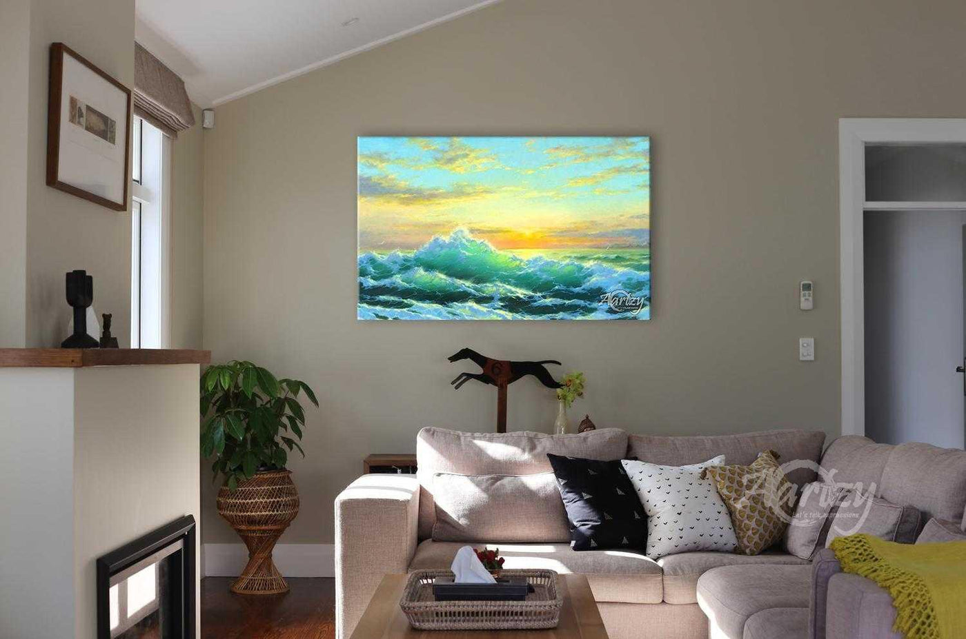 Clouds Against the Waves