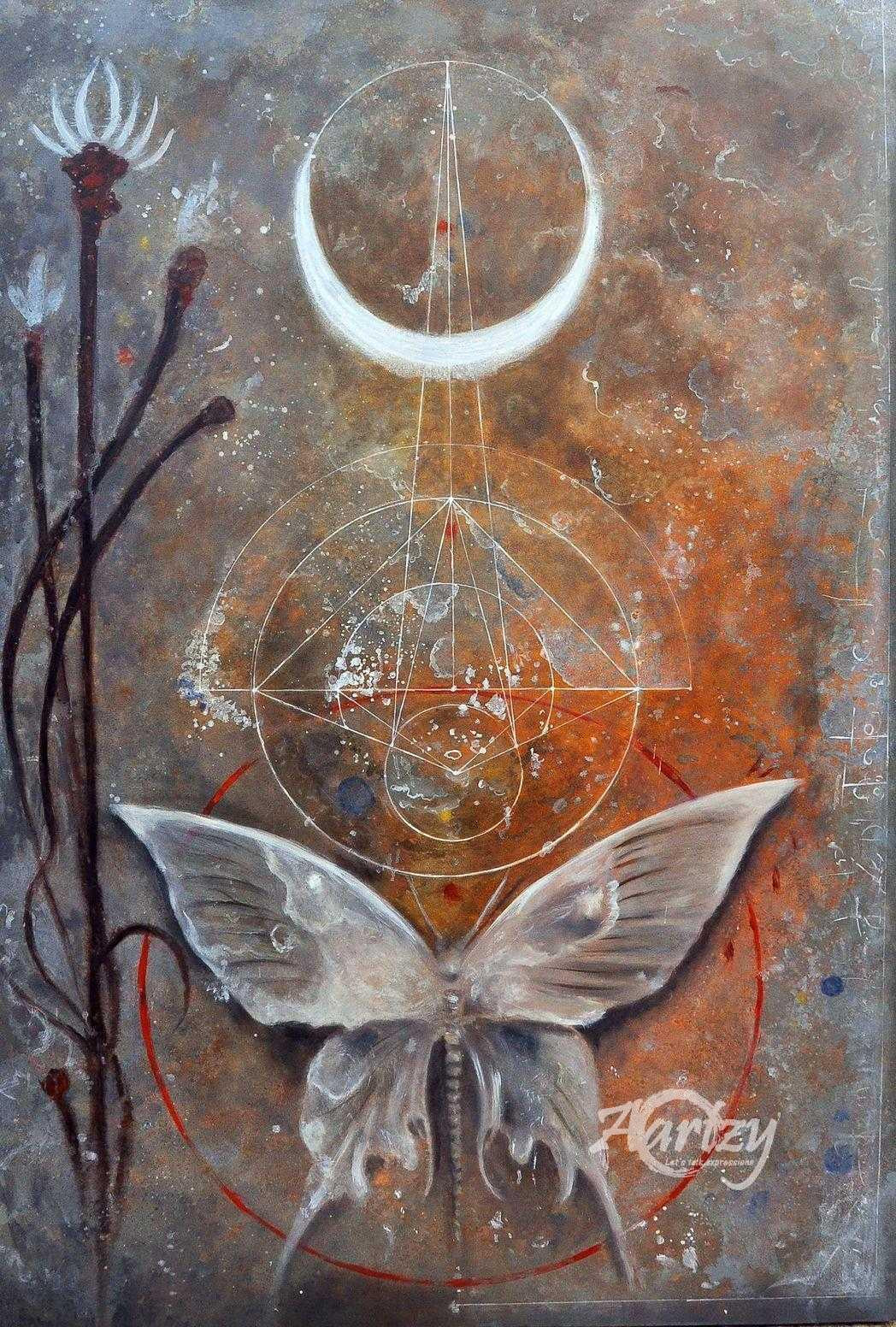 Butterfly Below the Moon