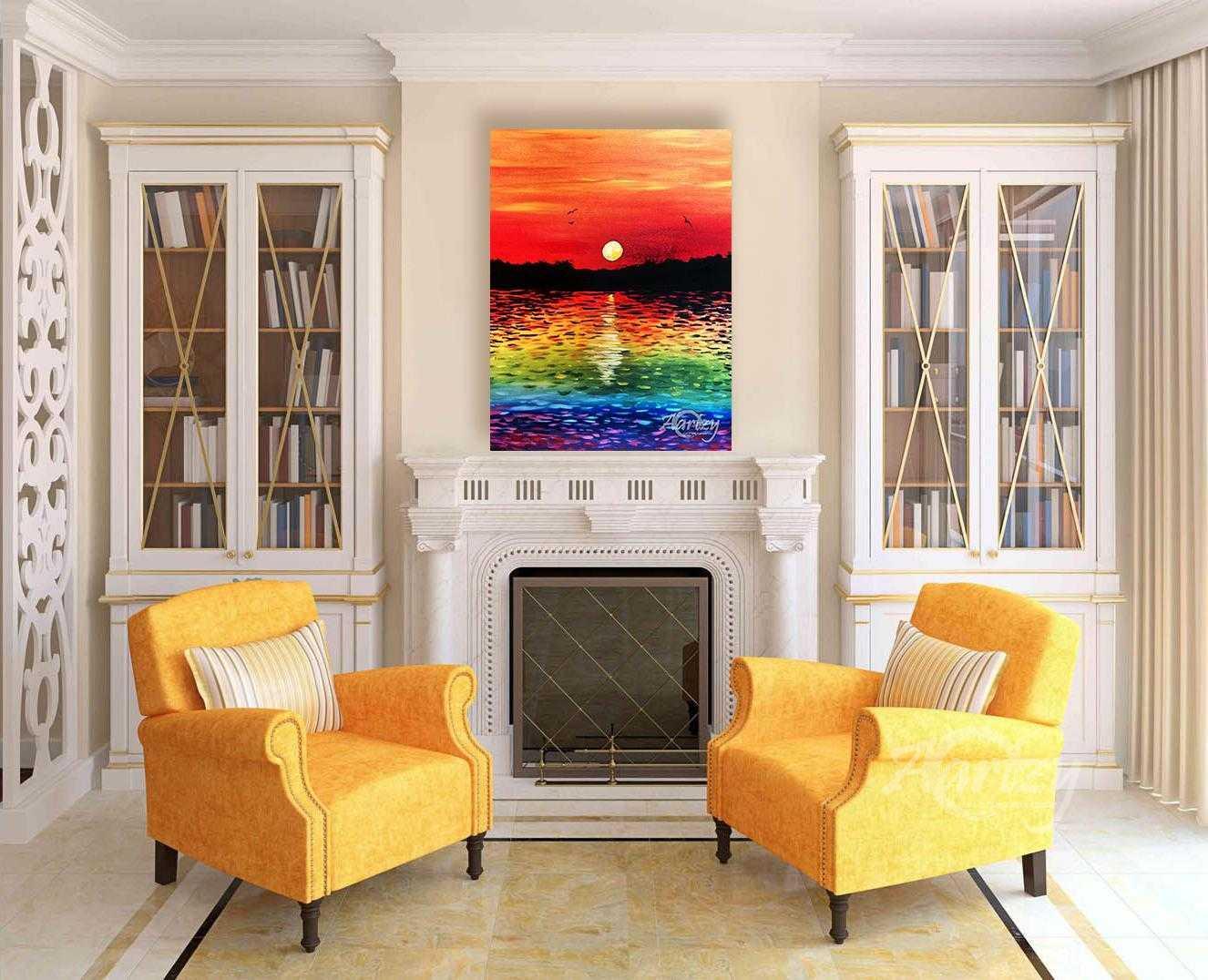 Rainbow Hues at Sunset