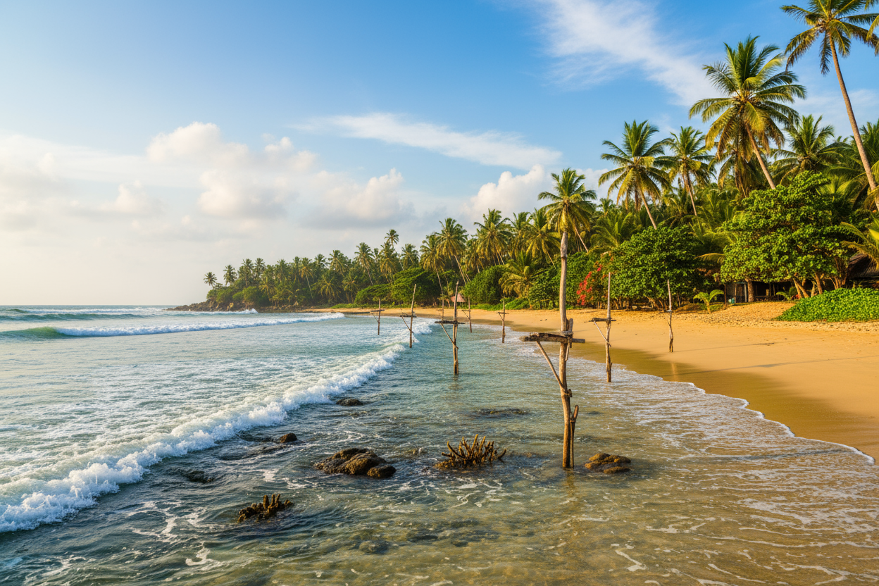 sri lankan coastal theme, no text