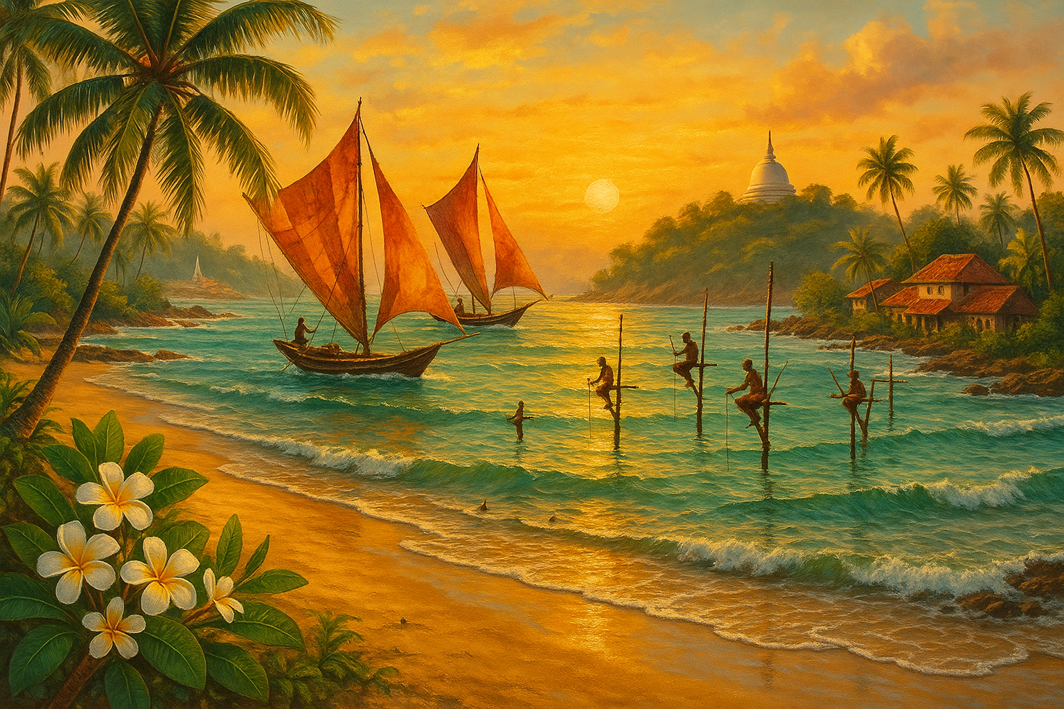 sri lankan seaside theme