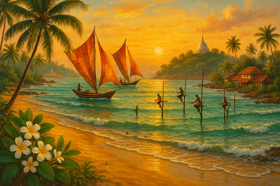 sri lankan seaside theme