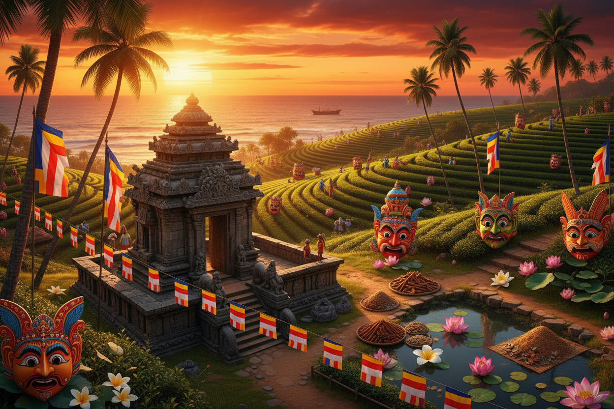 sri lankan theme, no text